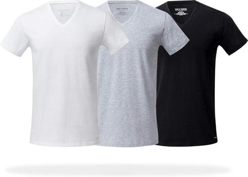 Men Super Soft V Neck | T-Shirt for Men | Breathable, Tagless Performance Cotton Blend | All-Day Wear